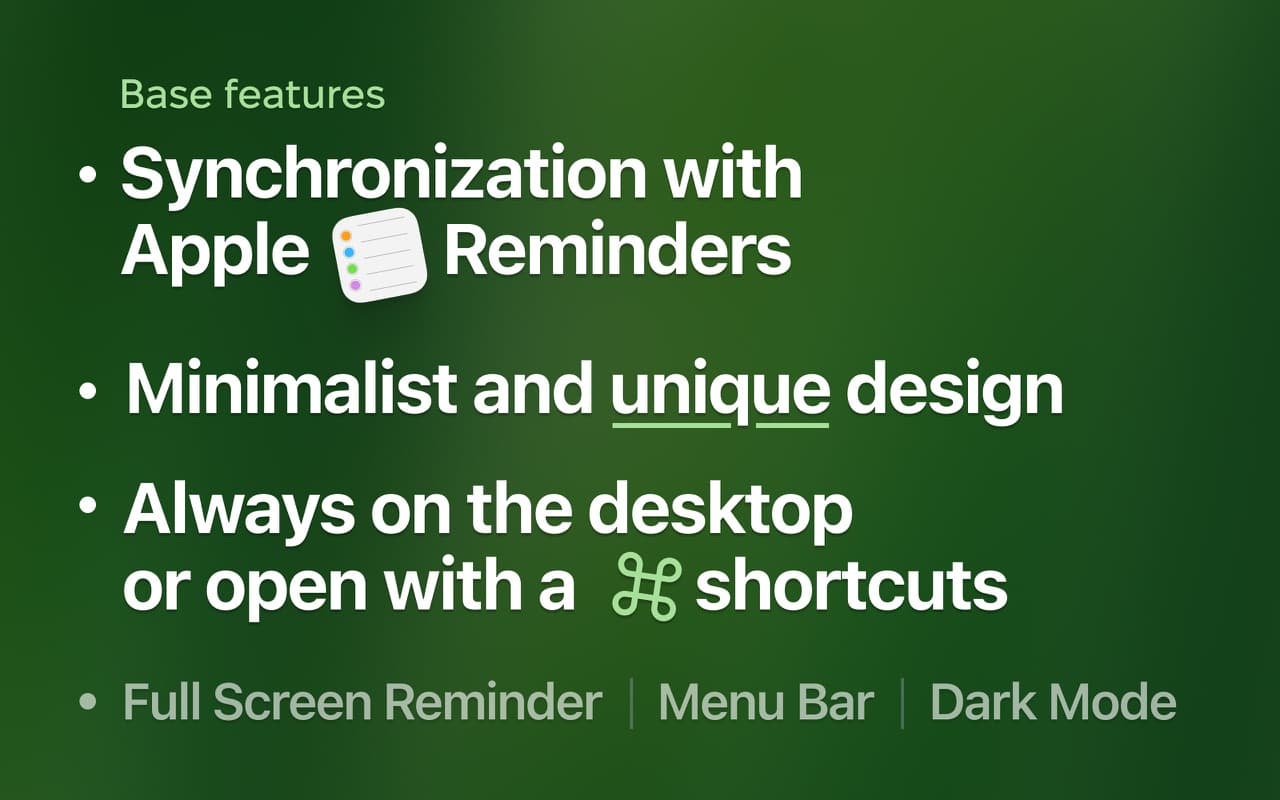 DeskMinder screenshot