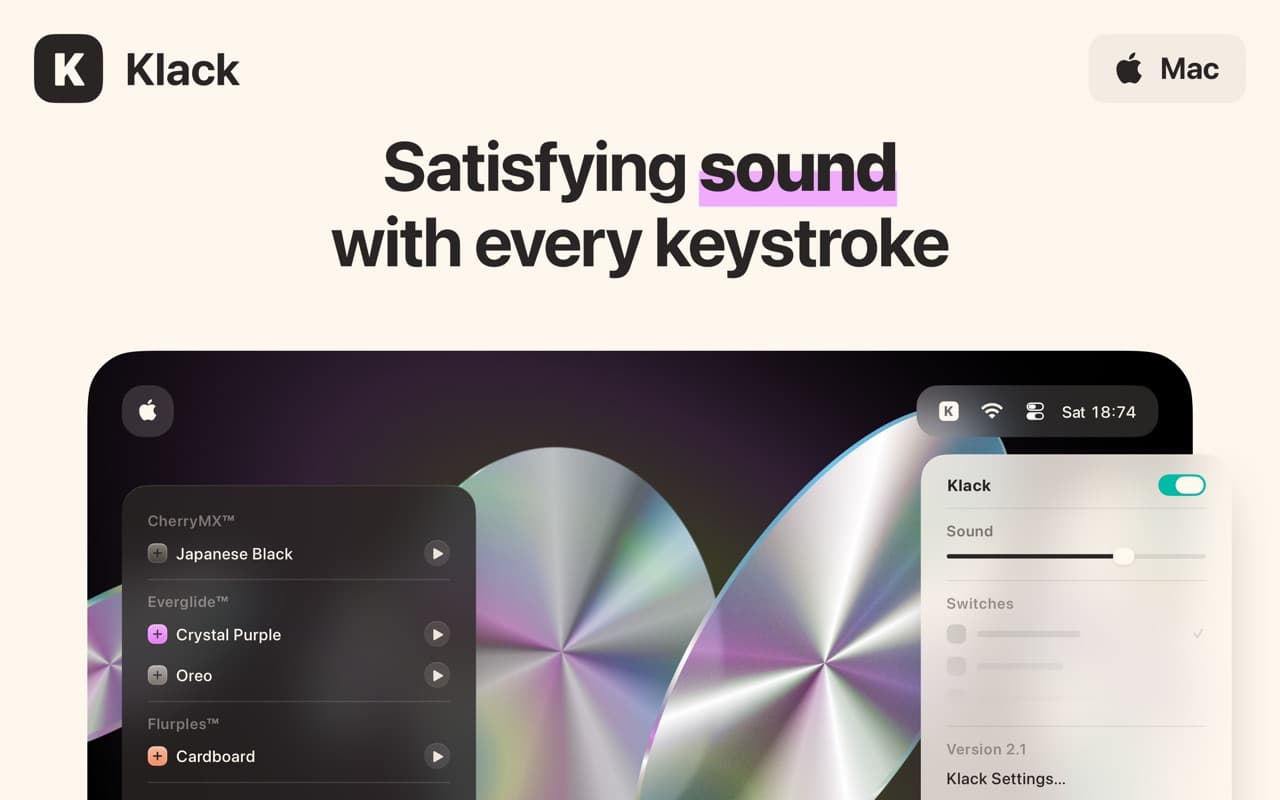 Klack screenshot
