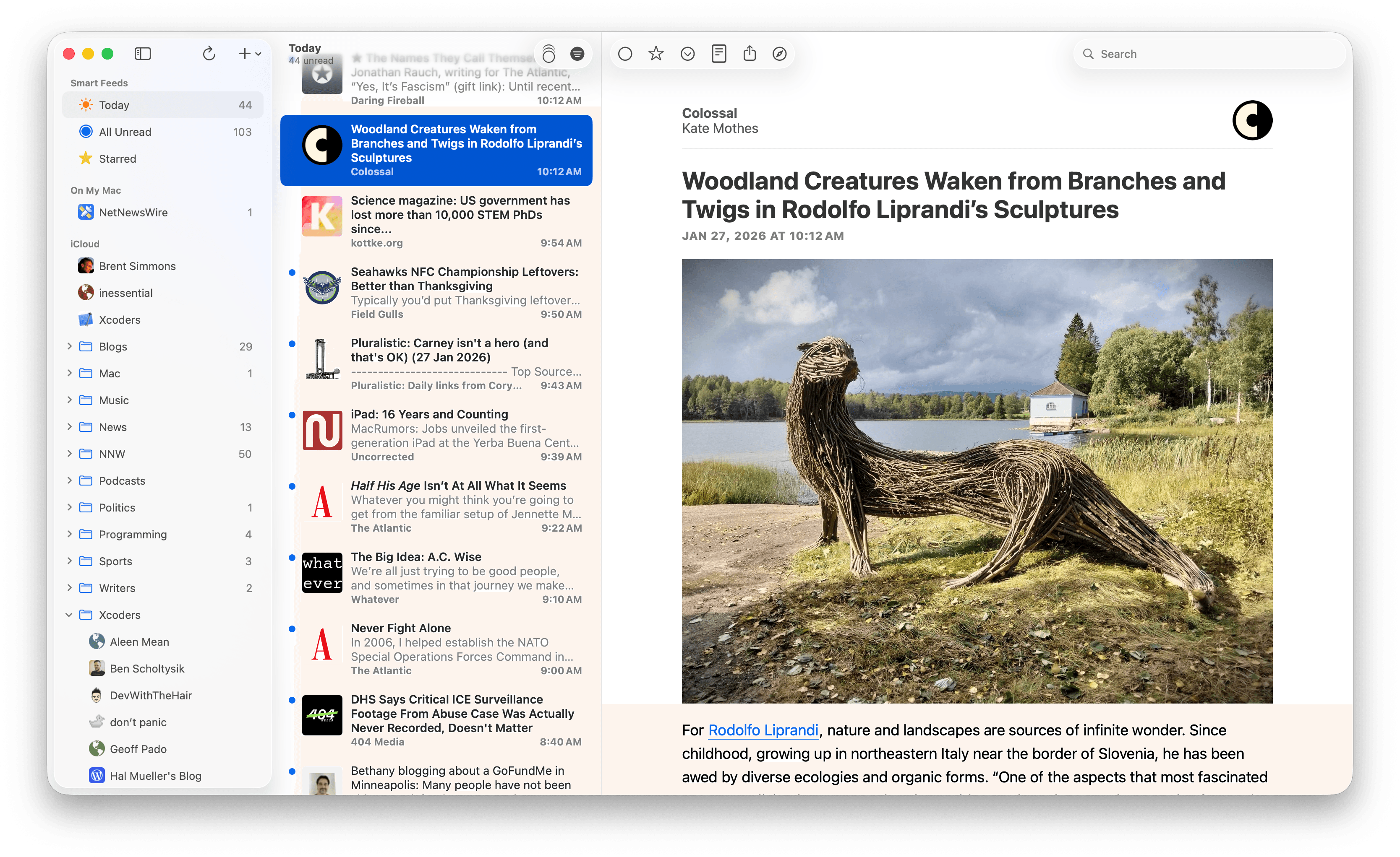 NetNewsWire screenshot
