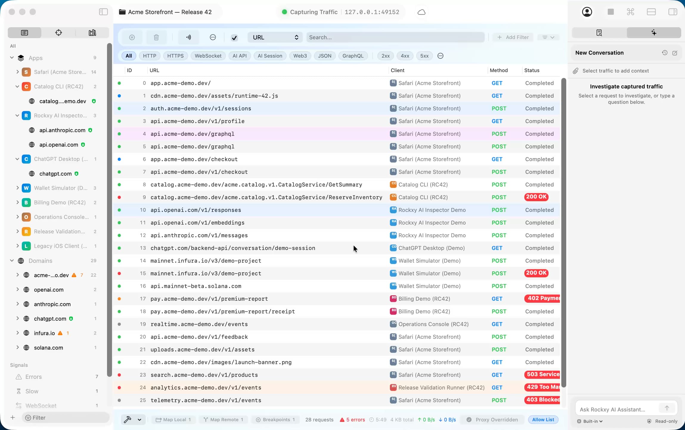 Rockxy screenshot