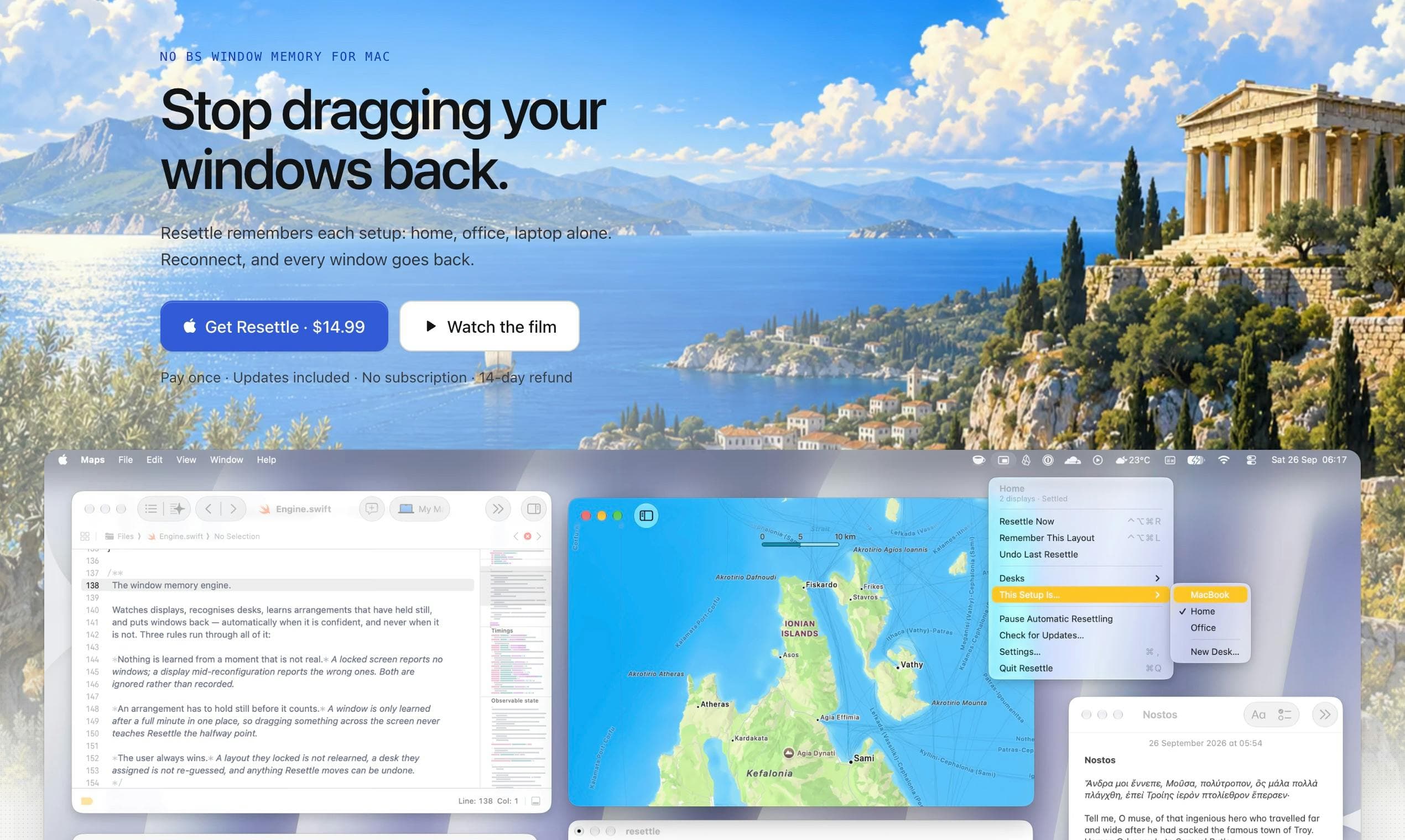 Resettle screenshot