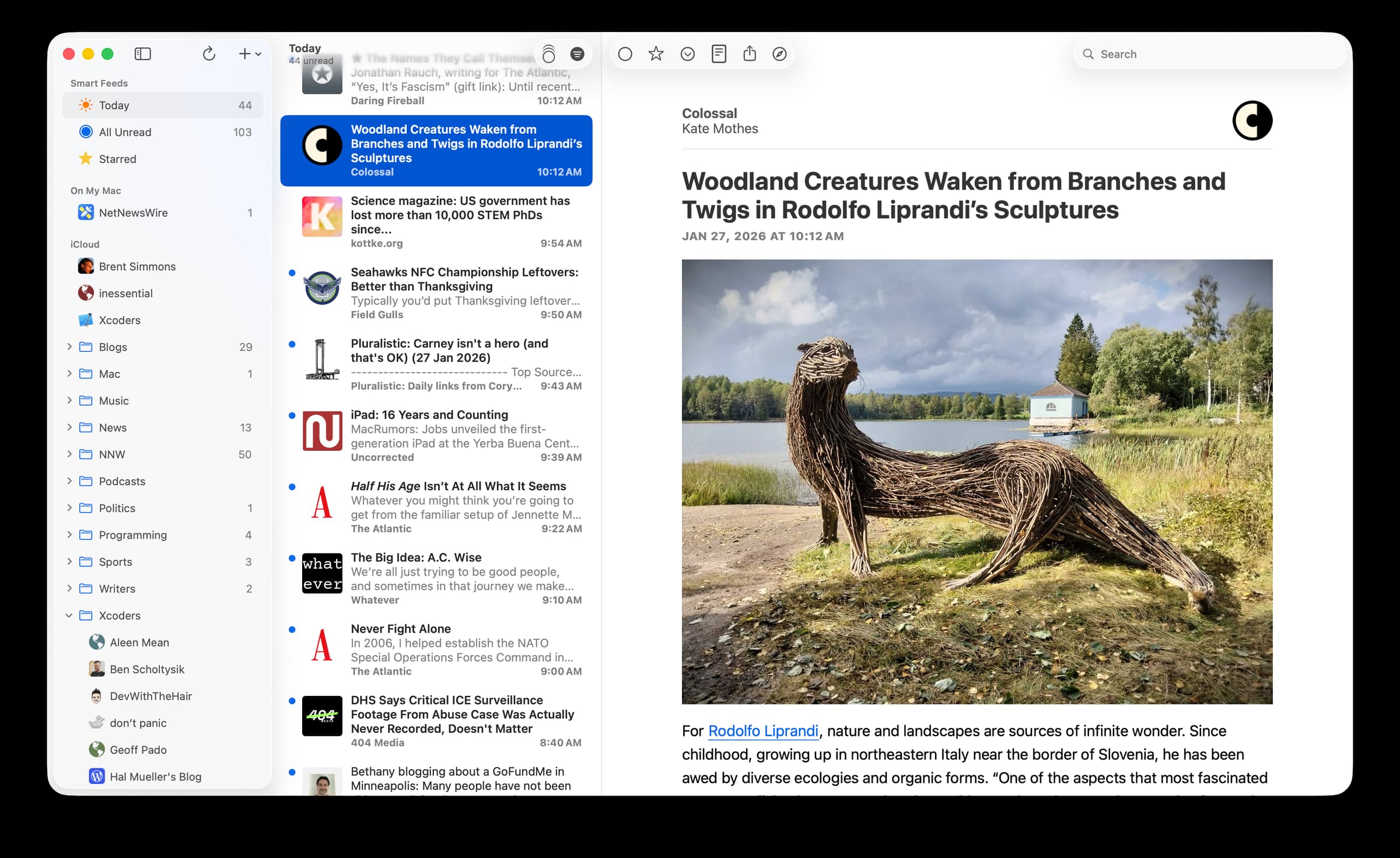 NetNewsWire screenshot