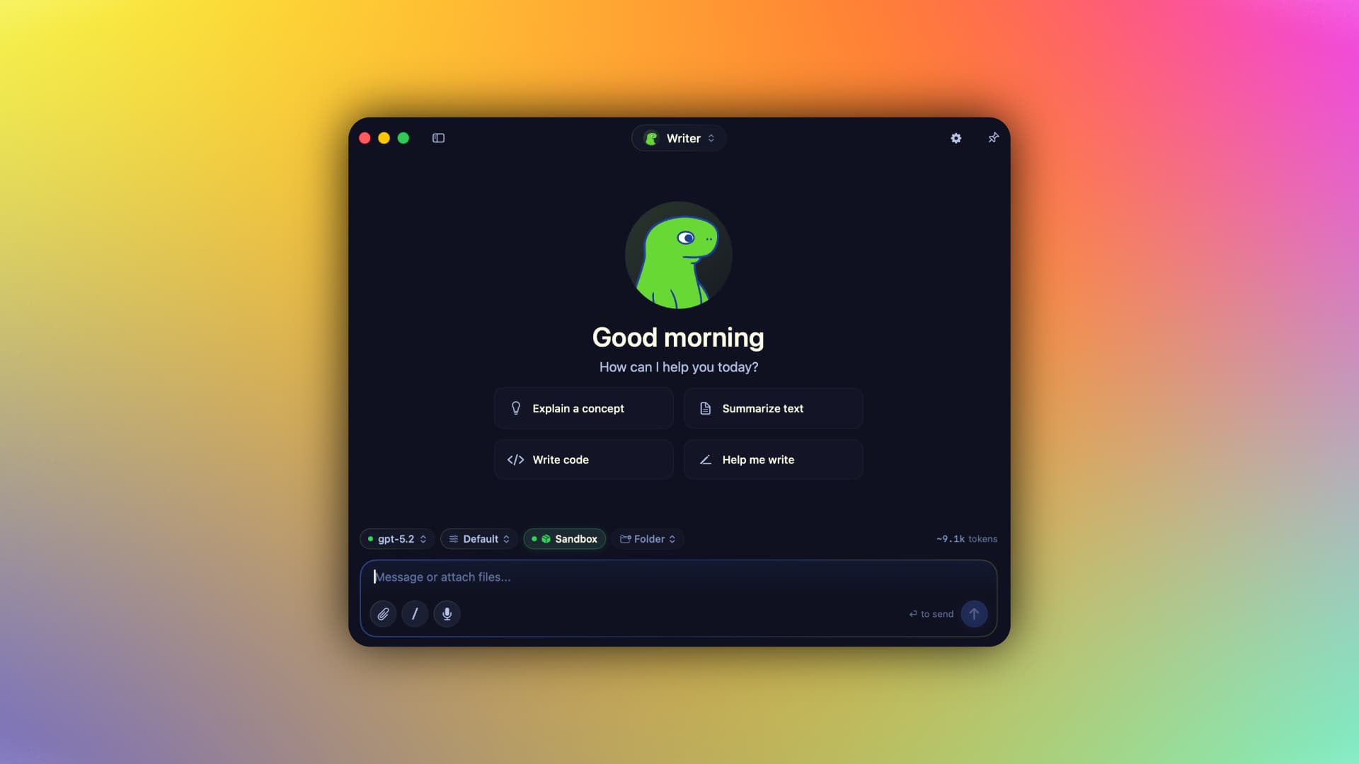 Osaurus screenshot