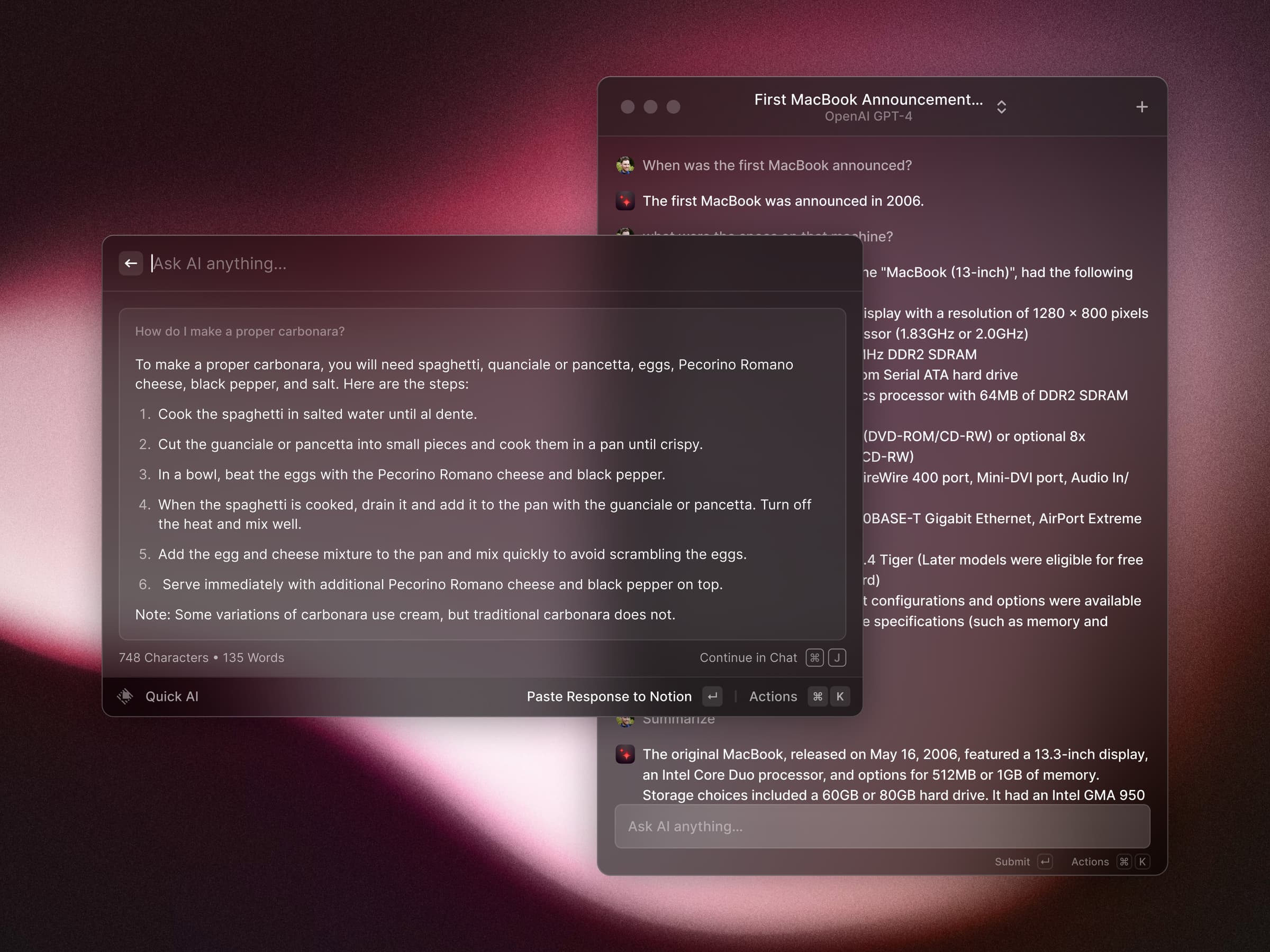 Raycast screenshot