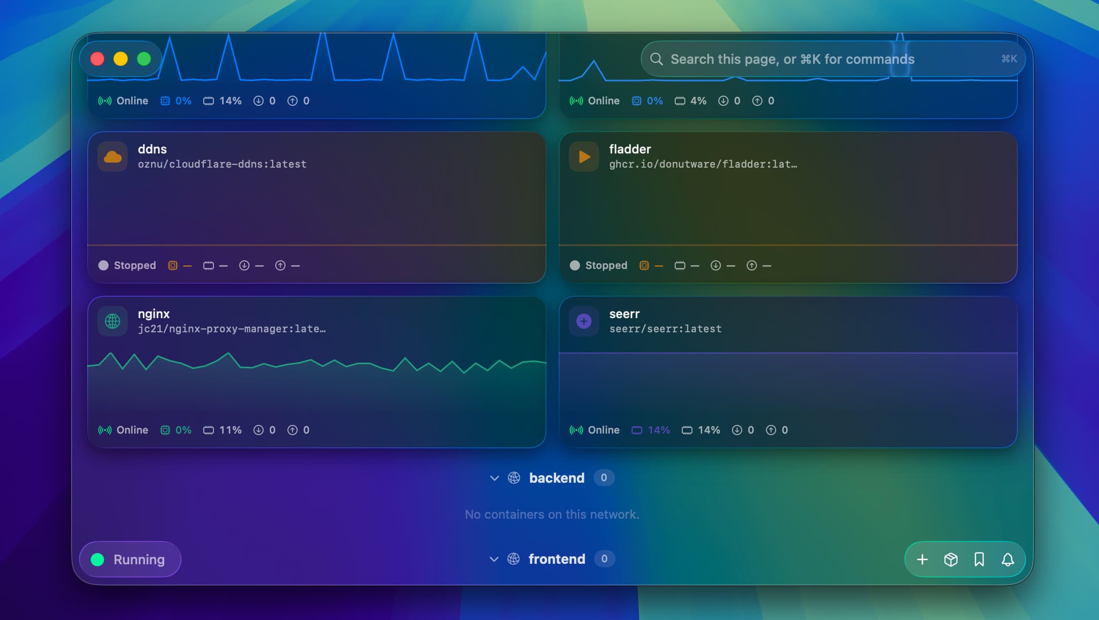 Contained screenshot
