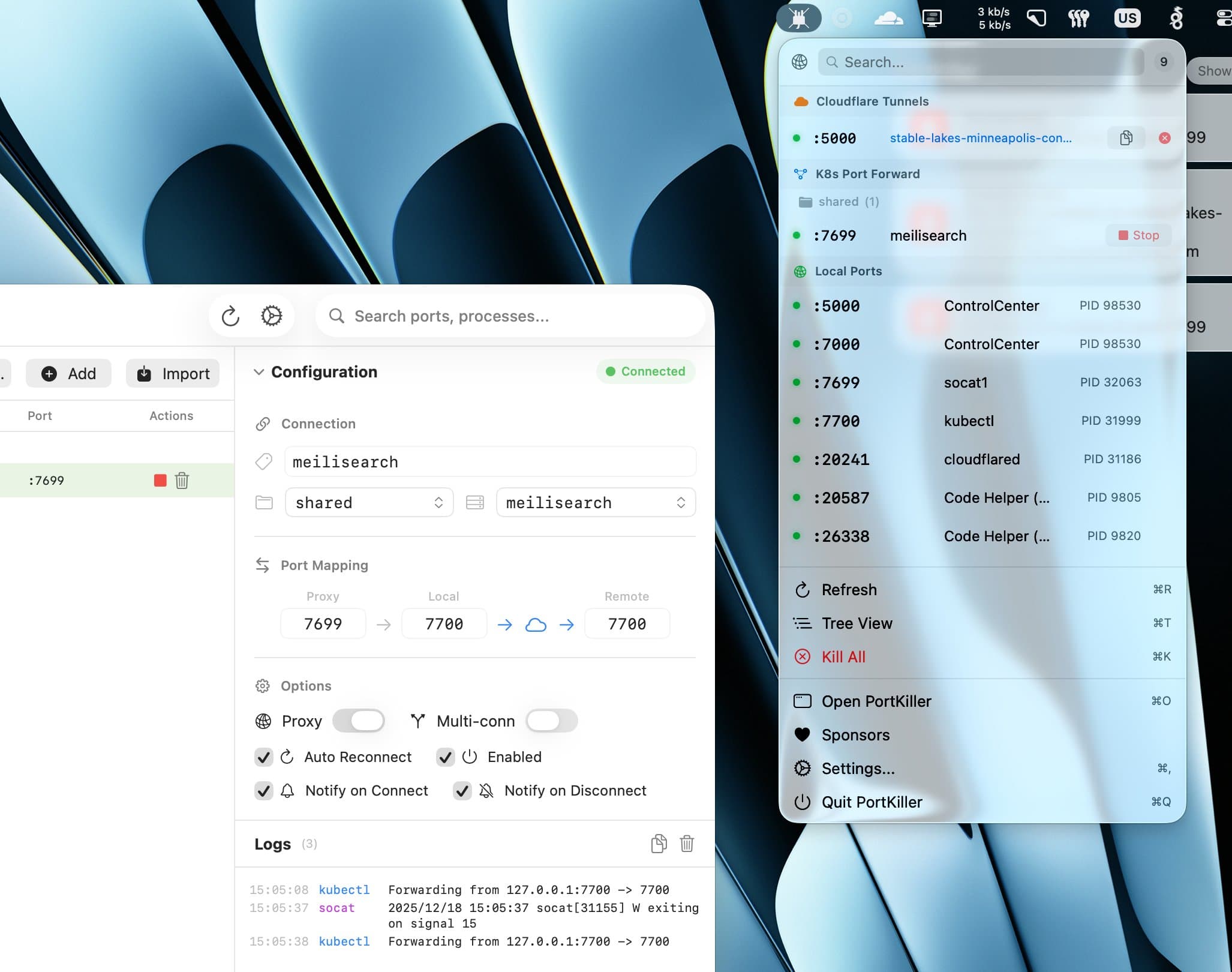 PortKiller screenshot