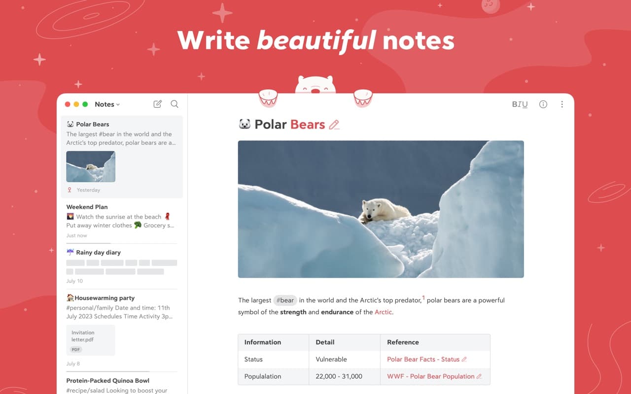 Bear screenshot
