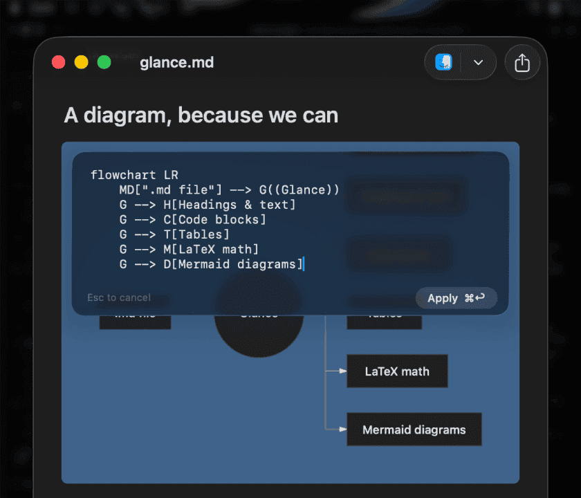 Glance screenshot
