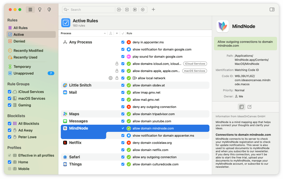 Little Snitch screenshot