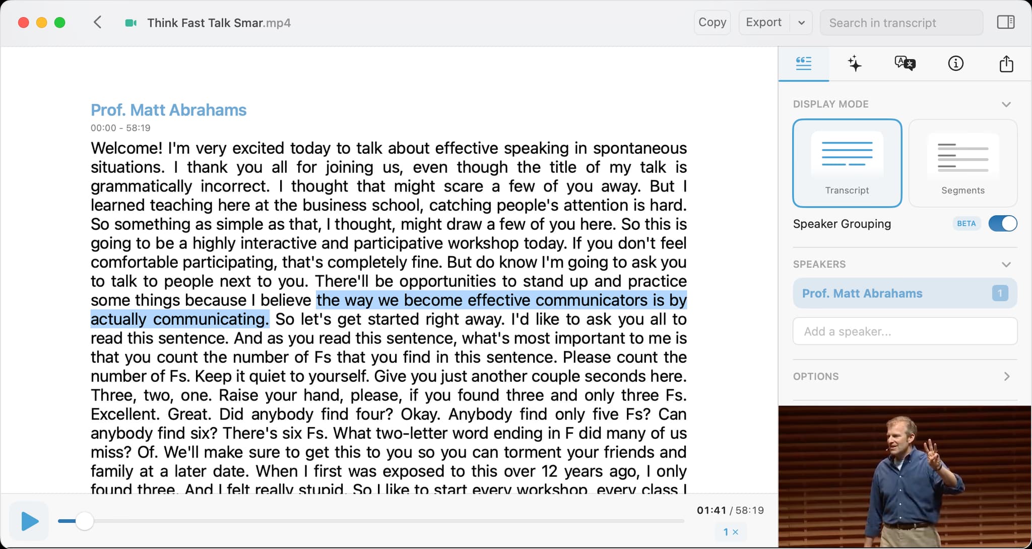 MacWhisper screenshot