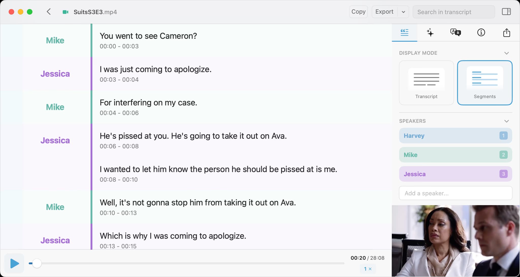MacWhisper screenshot