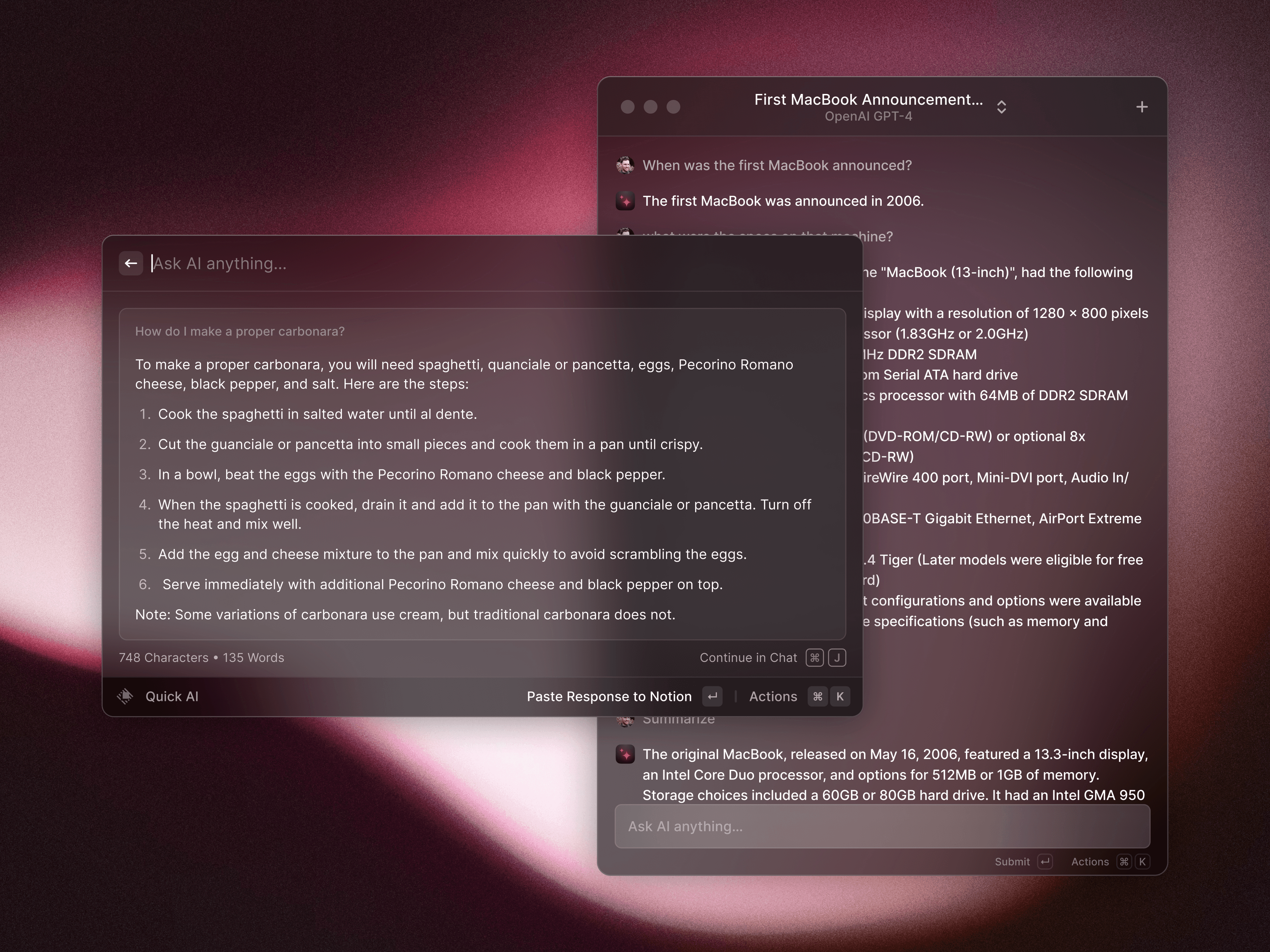 Raycast screenshot
