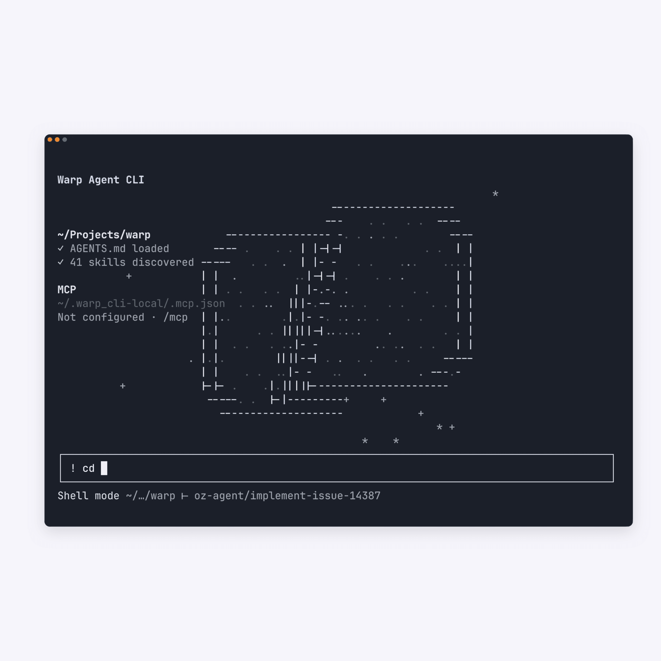 Warp screenshot