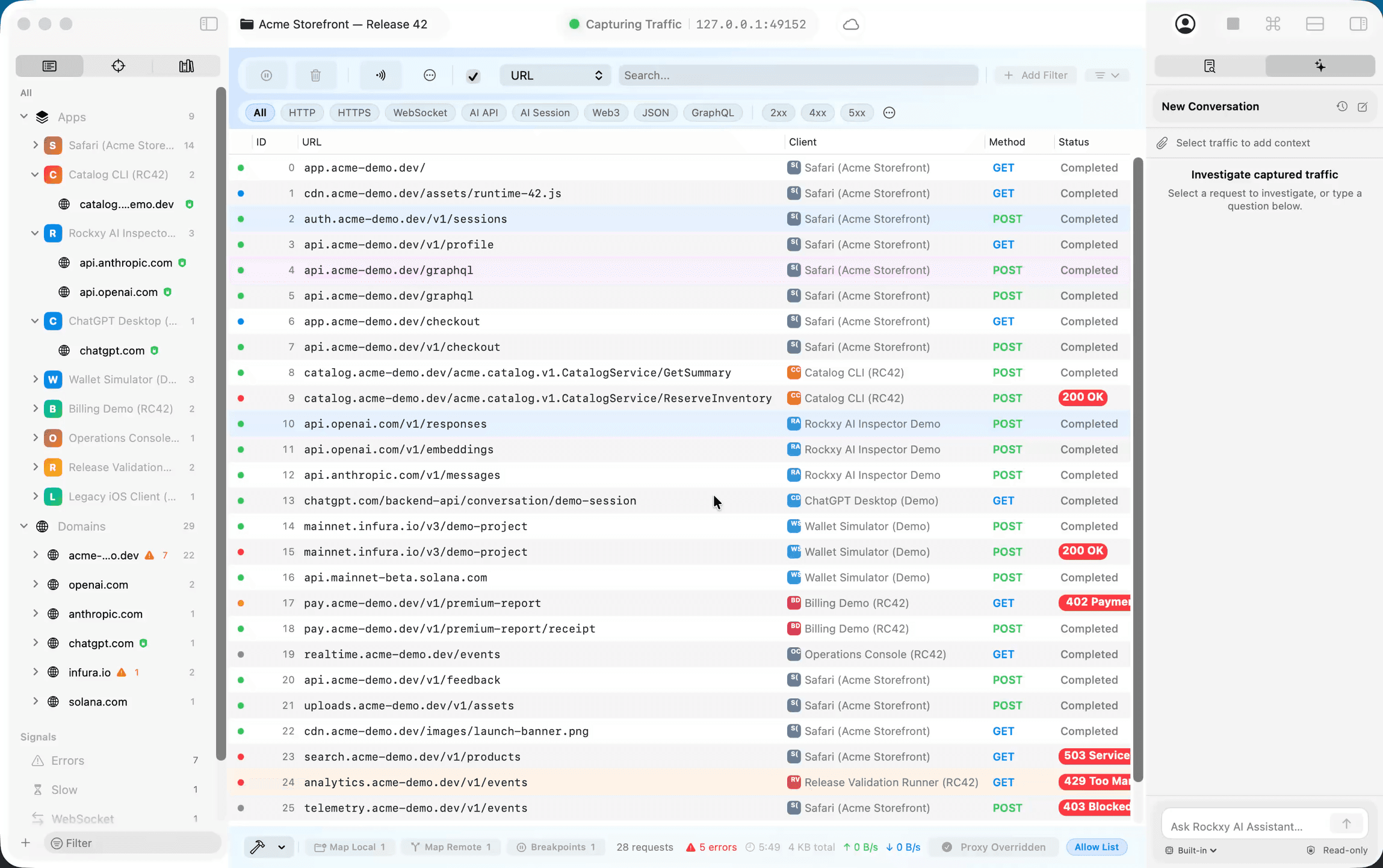 Rockxy screenshot 1