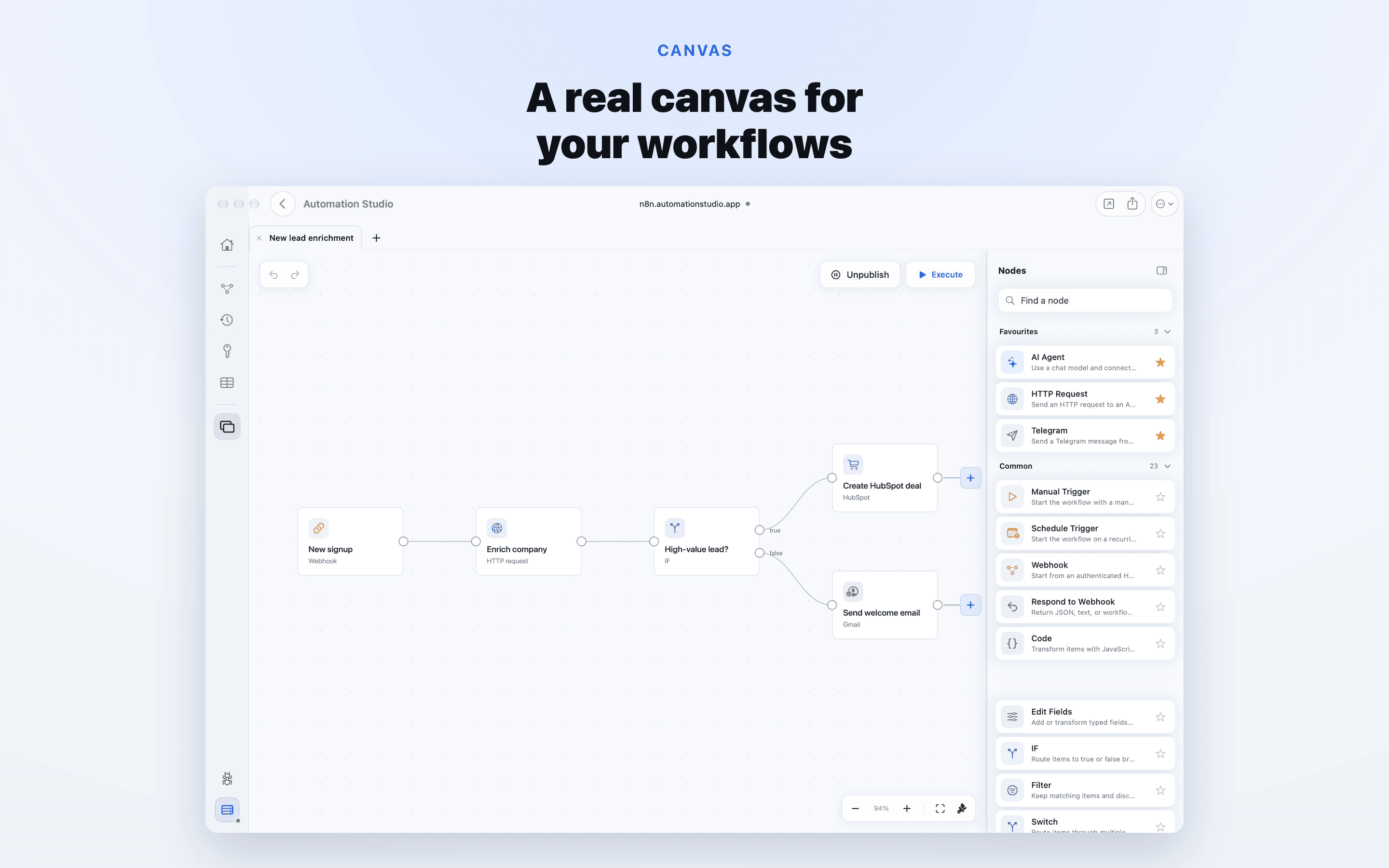 Automation Studio: Workflows screenshot 1