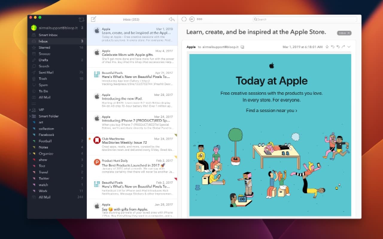 Airmail screenshot 1