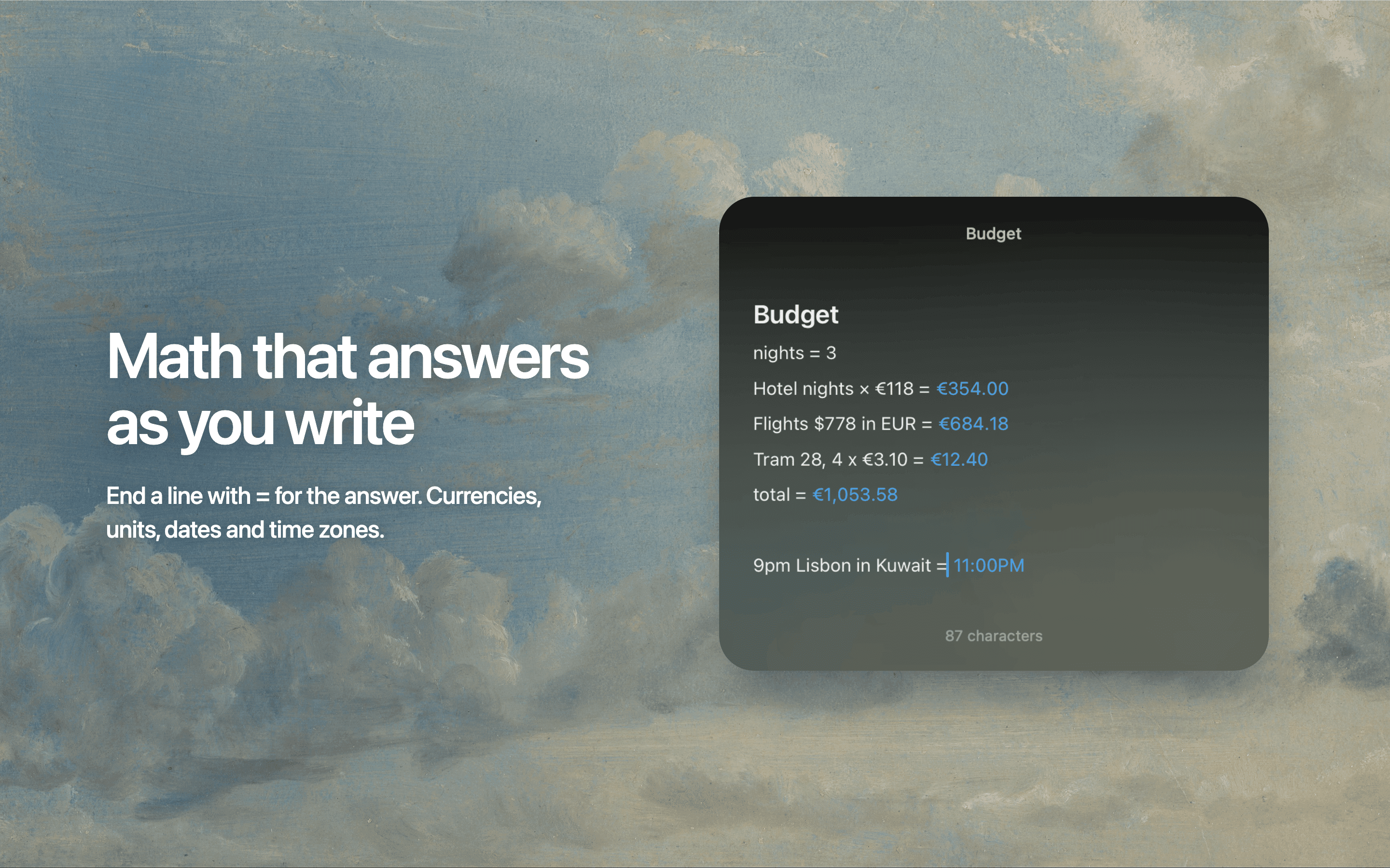 Cirrus, floating notes for Mac screenshot 1