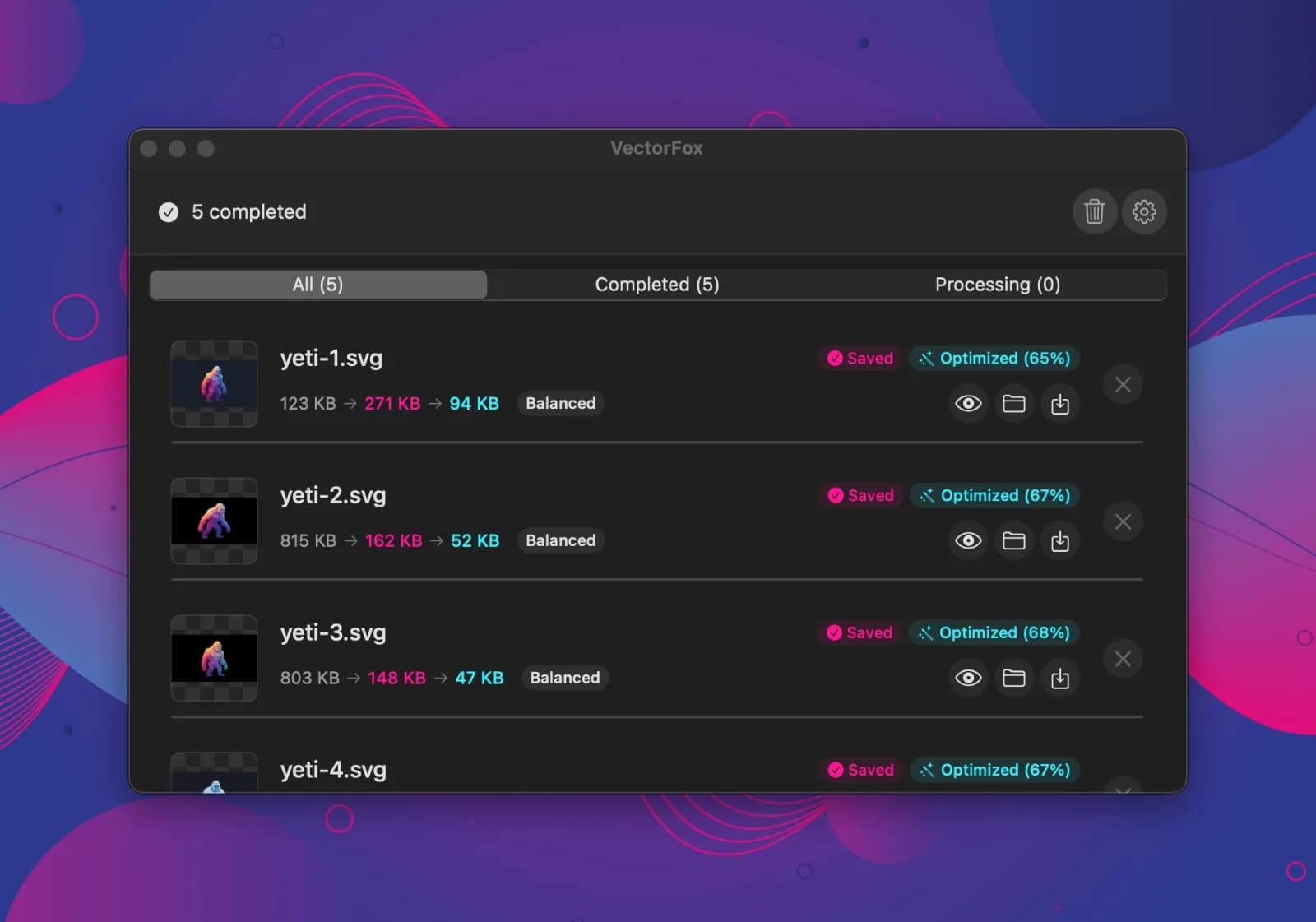 VectorFox screenshot 1