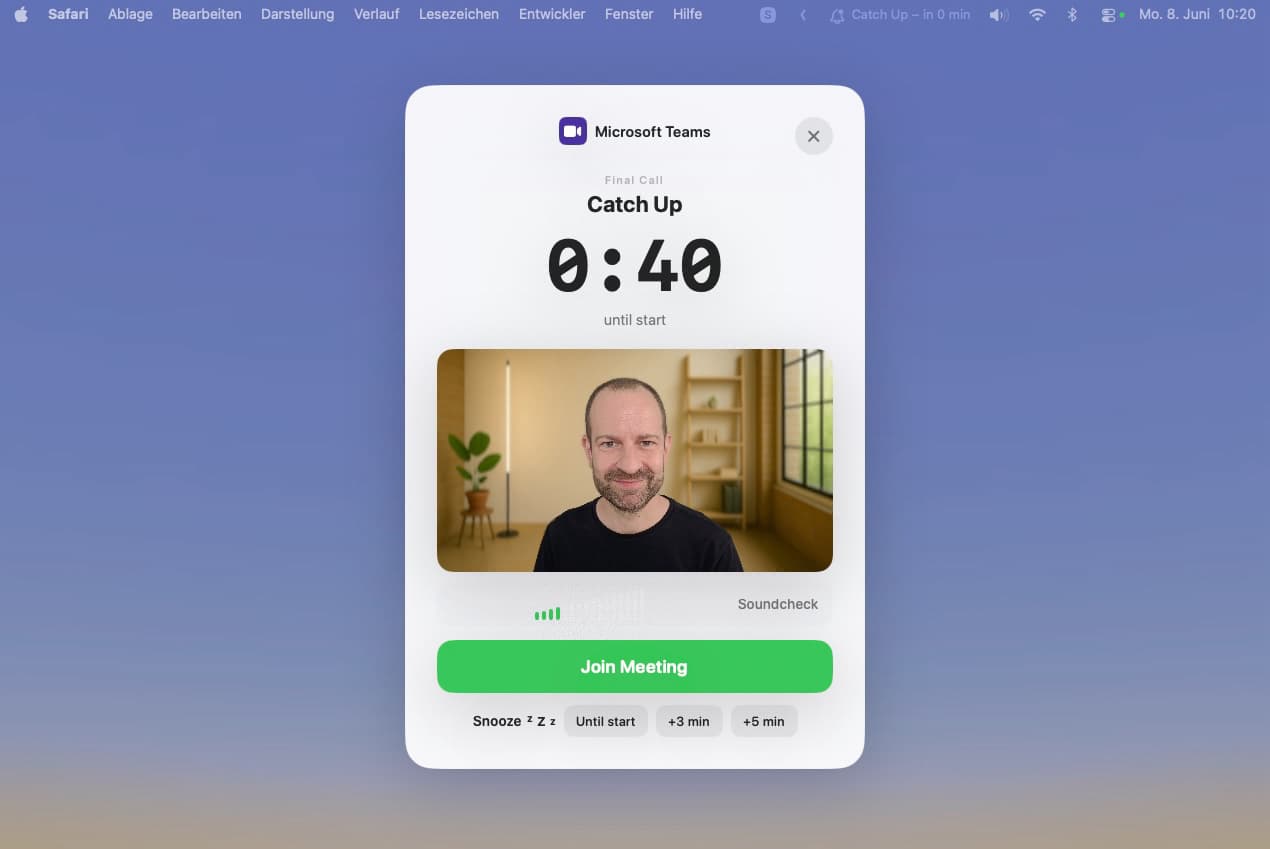 Final Call – Meeting Alarm screenshot 1