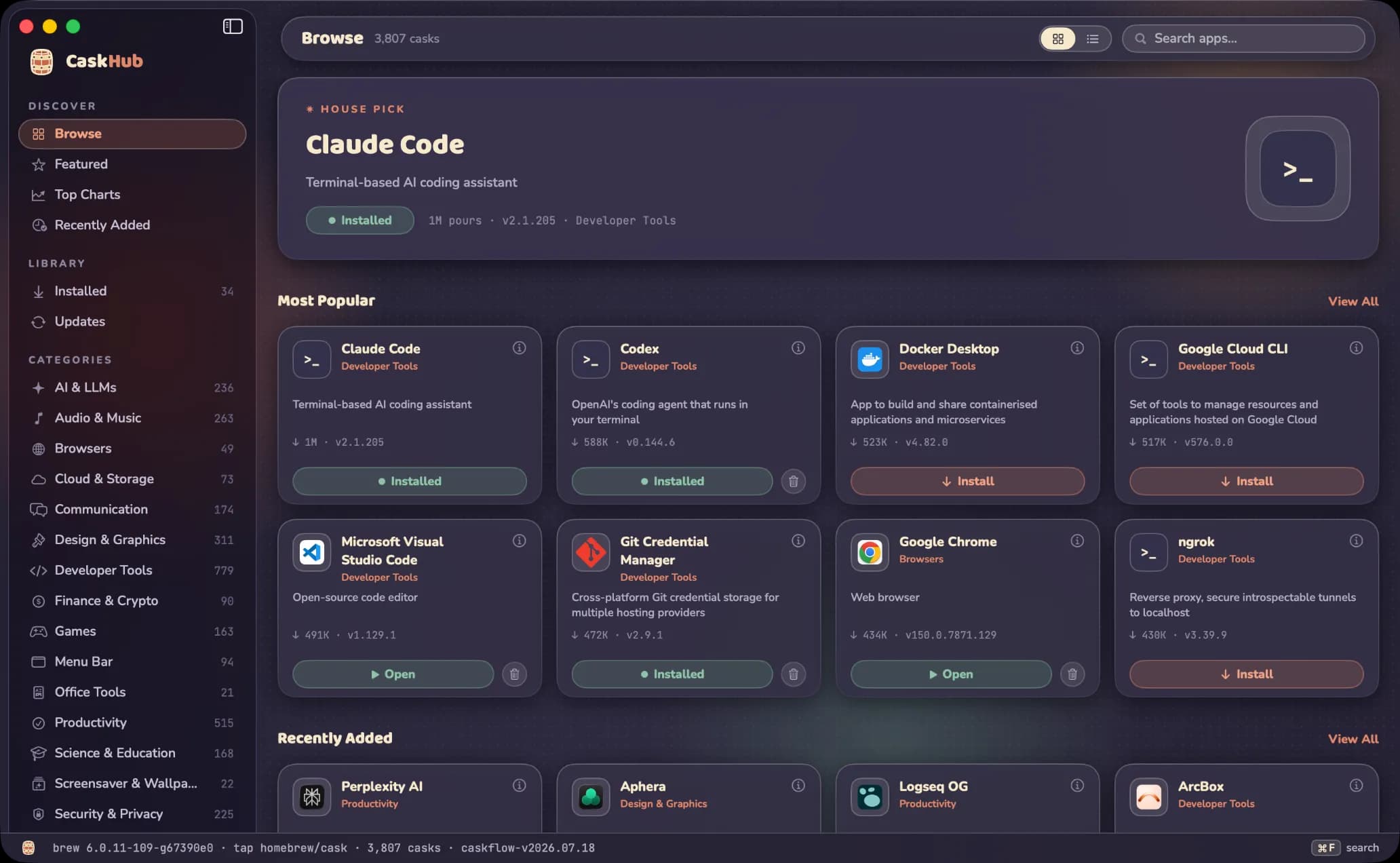 CaskHub screenshot 1